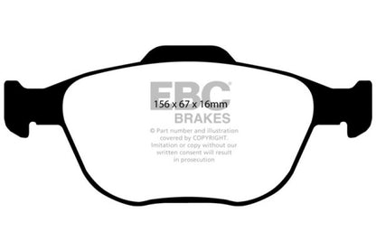 EBC 02-04 Ford Focus 2.0 SVT Greenstuff Front Brake Pads