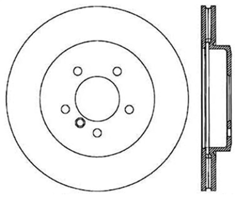 StopTech 01-06 BMW 330 Drilled Left Front Rotor