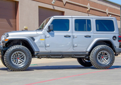 N-Fab Predator Pro Step System 2018 Jeep Wrangler JL 4 Door SUV - Tex. Black