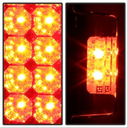 Spyder Ford F150 side 97-03/F250/350 Duty 99-07 LED Tail Lights Red Clear ALT-YD-FF15097-LED-RC