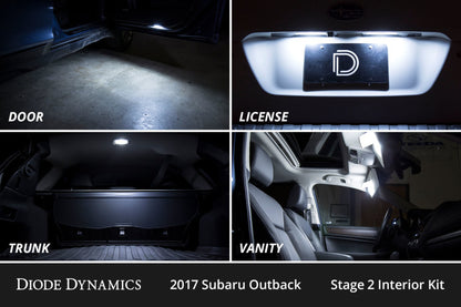 Diode Dynamics 15-19 Subaru Outback Interior LED Kit Cool White Stage 1