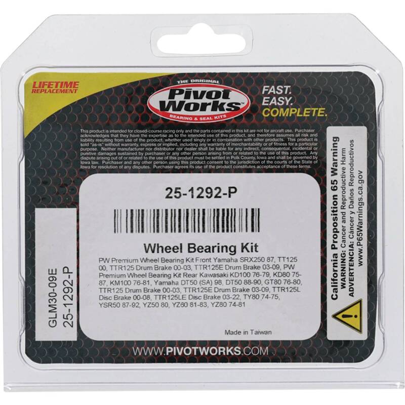 Pivot Works Pw Premium Wheel Bearing