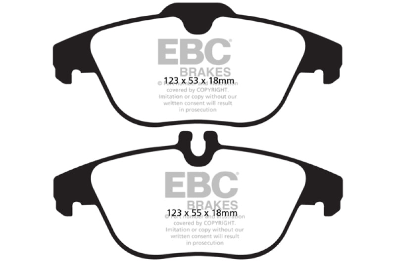 EBC 13-16 Mercedes-Benz GLK250 2.1 Twin TD Redstuff Rear Brake Pads