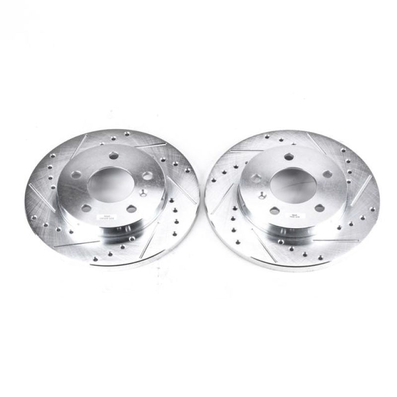 Power Stop 05-09 Buick Allure Rear Evolution Drilled & Slotted Rotors - Pair