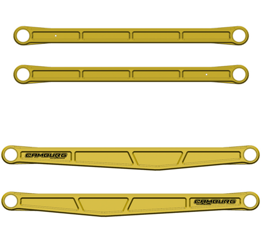 Camburg Ford Raptor 21-23 KINETIK Series Rear Billet Trailing Arm Kit (Gold)