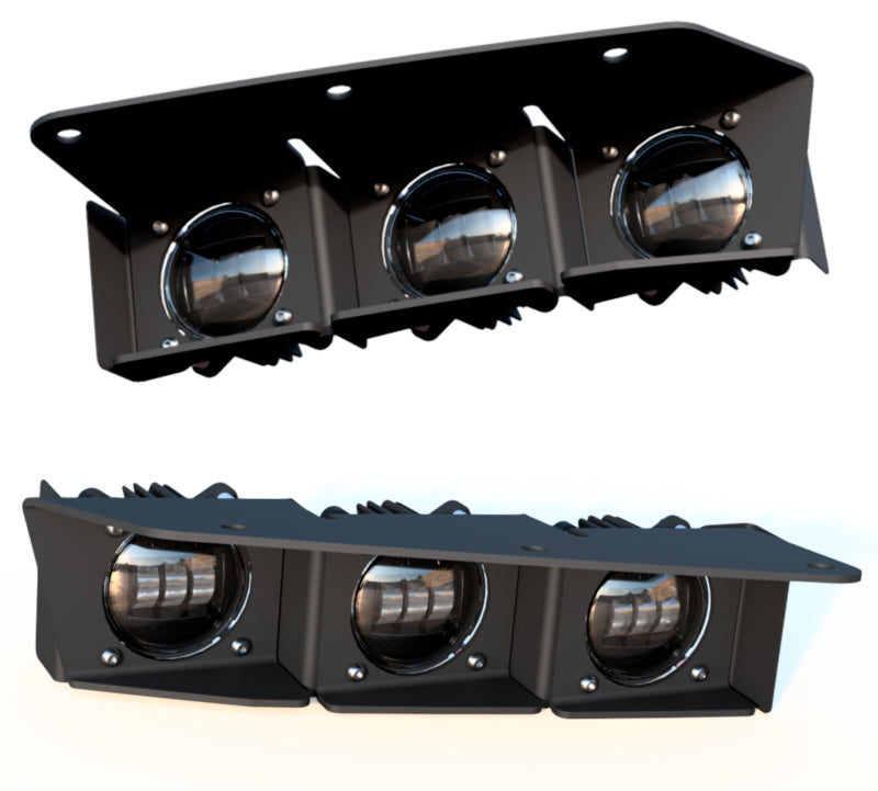 ORACLE Lighting 21-22 Ford Bronco Triple LED Fog Light Kit for Steel Bumper - Yellow SEE WARRANTY