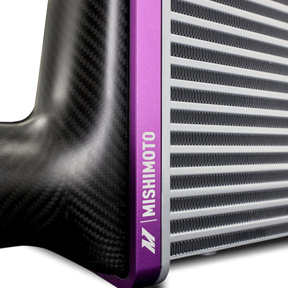 Mishimoto Universal Carbon Fiber Intercooler - Matte Tanks - 600mm Black Core - C-Flow - GR V-Band