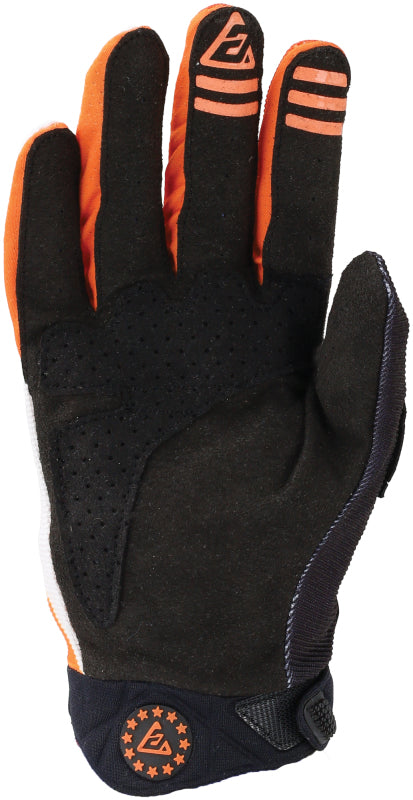 Answer 25 Peak Flo Gloves Black/Hyper Orange/White - Medium