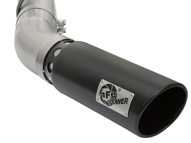 aFe ATLAS 5in DPF-Back Aluminized Steel Exhaust System GM Diesel Trucks 2017 V8 6.6L (td) L5P