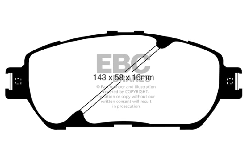 EBC 02-03 Lexus ES300 3.0 Redstuff Front Brake Pads