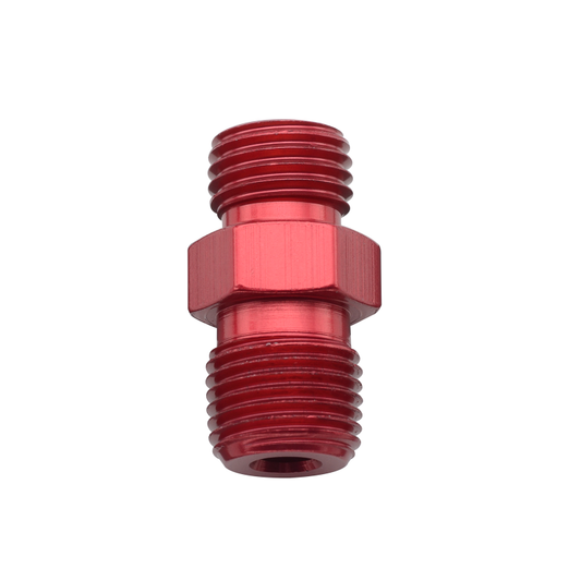 Fragola -3AN x 1/8 NPT Nitrous Flare Jet x NPT Adapter - Red