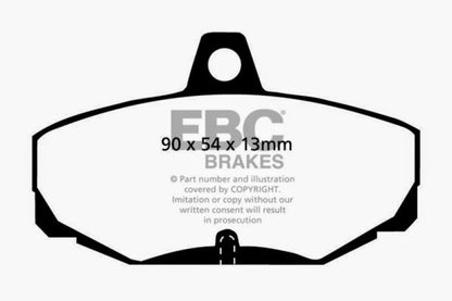 EBC 96-00 Ac Ace 5.0 Redstuff Rear Brake Pads