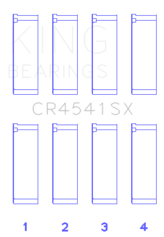 King Engine Bearings Honda F23A/F23Z/K20A3/16V (Size +0.25mm) Connecting Rod Bearing Set