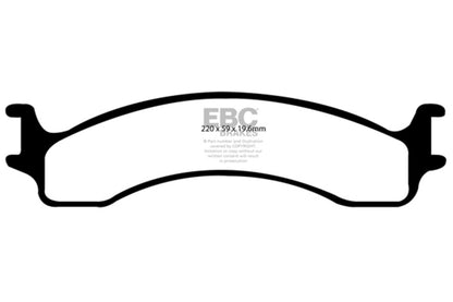 EBC 00-02 Dodge Ram 2500 Pick-up 5.2 2WD Ultimax2 Front Brake Pads