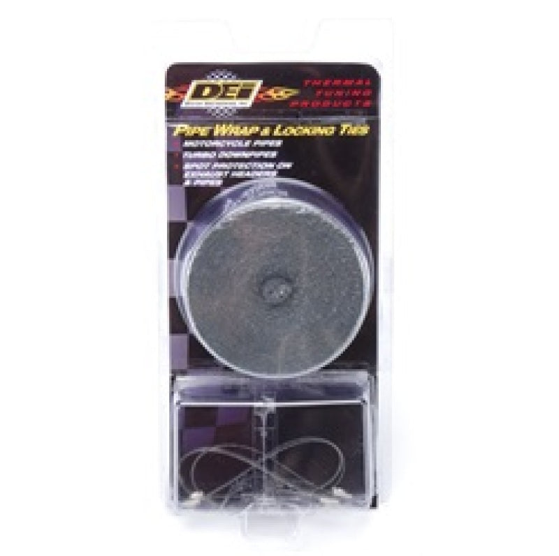 DEI Exhaust Wrap Kit - Pipe Wrap and Locking Tie - Black