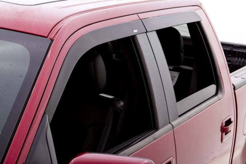 AVS 12-15 Toyota Tacoma Double Cab Ventvisor & Aeroskin Deflector Combo Kit - Matte Black