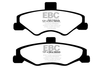 EBC 98-02 Chevrolet Camaro (4th Gen) 3.8 Yellowstuff Rear Brake Pads