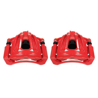 Power Stop 02-07 Jeep Liberty Front Red Calipers w/Brackets - Pair