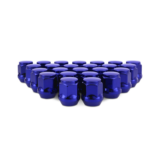 Mishimoto Steel Acorn Lug Nuts M12 x 1.5 - 24pc Set - Blue