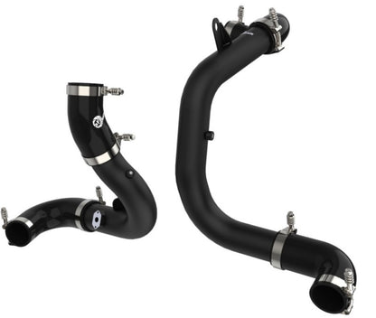 aFe BladeRunner 15-20 VW GTI (MKVII) L4-2.0L (t) Aluminum Hot and Cold Charge Pipe Kit Black