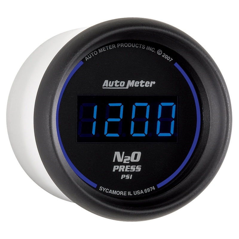 Autometer Ultra-Lite 2-1/16in 1600 PSI Digital Nitrous Pressure Gauge - Black