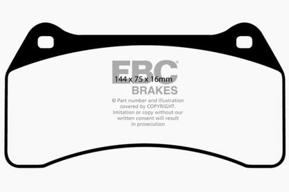 EBC 03-06 Jaguar XJR 4.2 Supercharged Yellowstuff Front Brake Pads