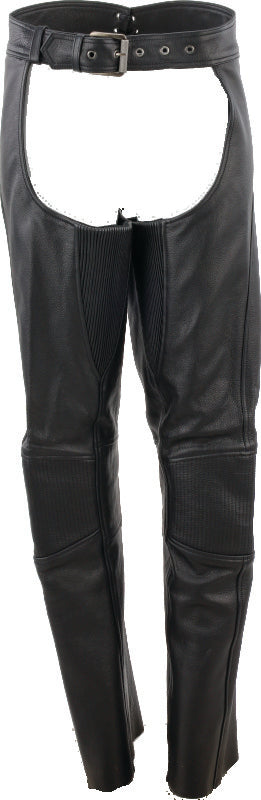 Kuryakyn Leather By River Road Sierra Leather Chaps Black Womens - XL