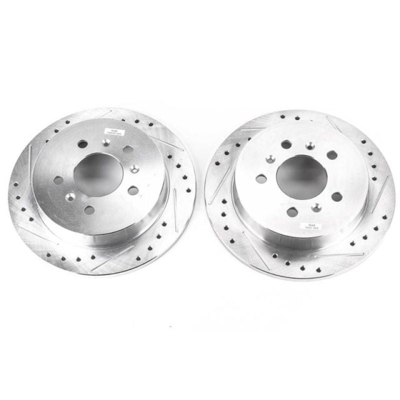 Power Stop 08-09 Buick Allure Rear Evolution Drilled & Slotted Rotors - Pair