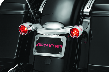 Kuryakyn Curved License Plate Mount Chrome