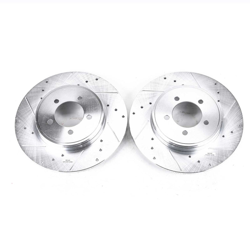 Power Stop 03-05 Lincoln Aviator Rear Evolution Drilled & Slotted Rotors - Pair