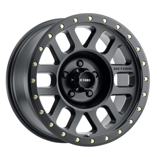 Method MR309 Grid 17x8.5 0mm Offset 5x150 116.5mm CB Matte Black Wheel