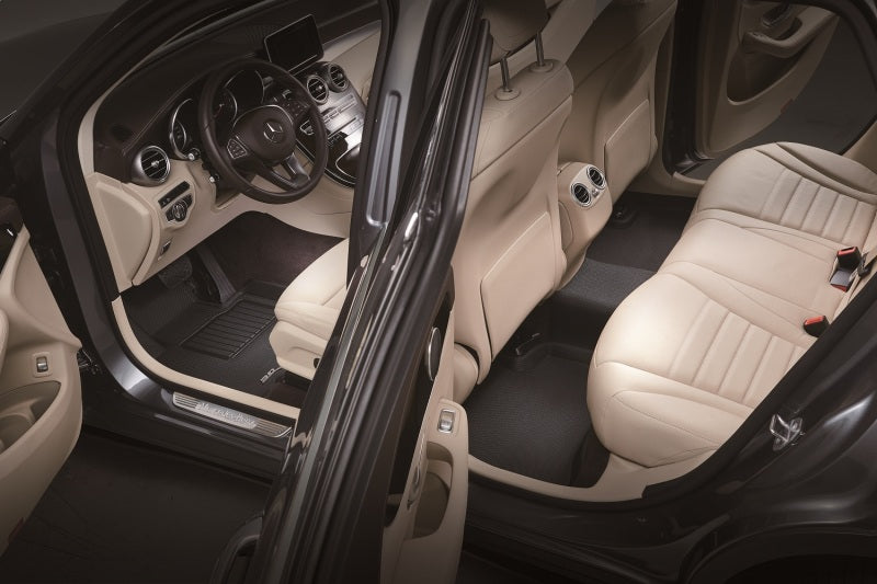 3D MAXpider 19-21 Audi E-Tron Kagu 1st 2nd Row Floormats - Black