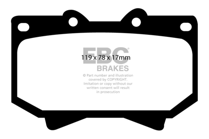 EBC 98-07 Lexus LX470 4.7 Ultimax2 Front Brake Pads