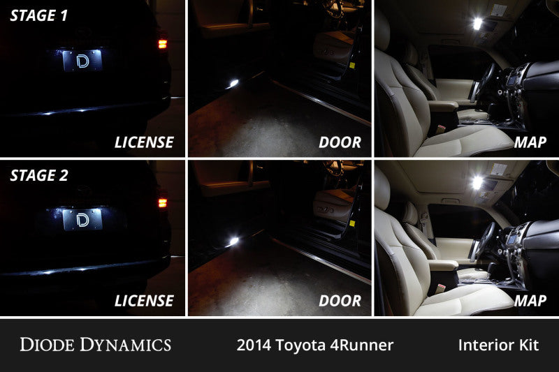 Diode Dynamics 10-24 Toyota 4Runner Interior LED Kit Cool White Stage 1