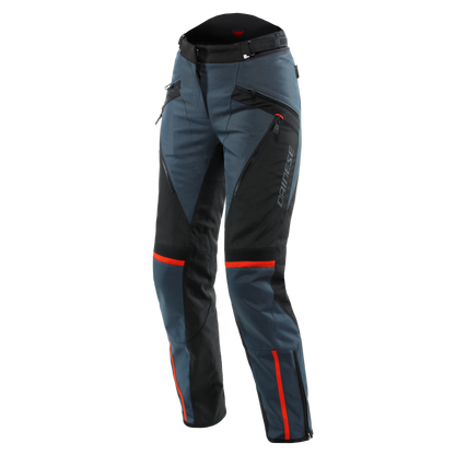 Dainese Tempest 3 Lady D-Dry Pants Ebony/Black/Lava-Red Size - 44