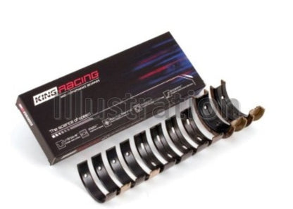 King Mitsubishi 4G63/4G64 7 Bolt 2nd Gen DSM and EVO I-IV (Size 0.25mm) Performance Main Bearing Set