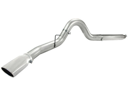 aFe Atlas 5in DPF-Back Aluminized Steel Exh Sys, Ford Diesel Trucks 08-10 V8-6.4L (td) Polished tip