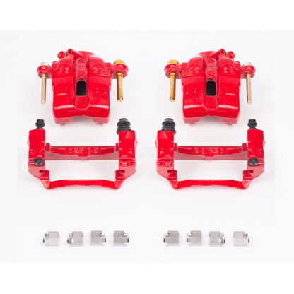 Power Stop 94-97 Mazda Miata Front Red Calipers w/Brackets - Pair