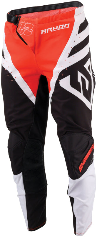 Answer 25 Arkon Nitrus Pants Red/Black/WhiteYouth Size - 26