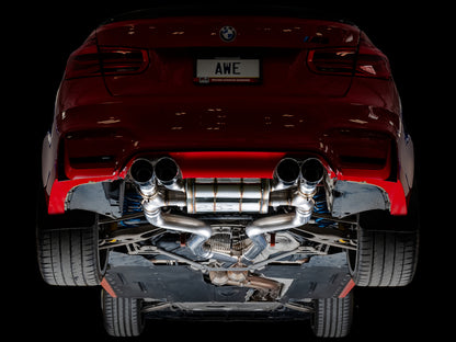 AWE Tuning BMW F8X M3/M4 SwitchPath Catback Exhaust - Chrome Silver Tips - Precision R