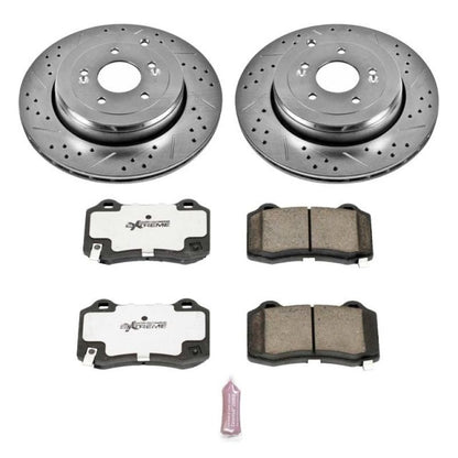 Power Stop 10-16 Hyundai Genesis Coupe Rear Z26 Street Warrior Brake Kit