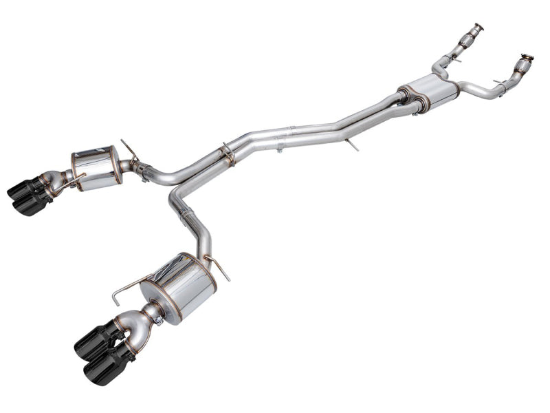 AWE Tuning 19-23 Audi C8 S6/S7 2.9T V6 AWD Touring Edition Exhaust - Diamond Black Tips - Precision R