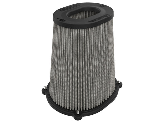 aFe Quantum Pro DRY S Air Filter Inverted Top - 5.5inx4.25in Flange x 9in Height - Dry PDS - Precision R