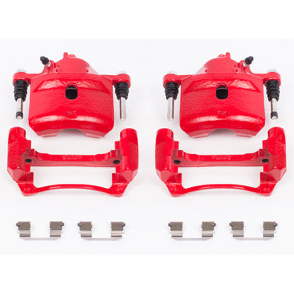 Power Stop 98-02 Honda Accord Front Red Calipers w/Brackets - Pair