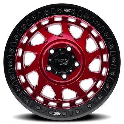 Dirty Life 9313 Enigma Race 17x9 / 8x170 BP / -12mm Offset / 125.2mm Hub Crimson Candy Red Wheel