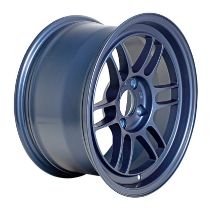 Enkei RPF1 15x8 4x100 28mm Offset 5 Hub Bore Matte Blue Wheel - 11.64Lbs (MOQ 40)