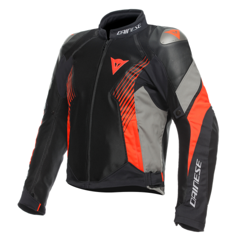 Dainese Super Rider 2 Absoluteshell Jacket Black/Dark Gull Gray/Fluorescent Red Size - 60