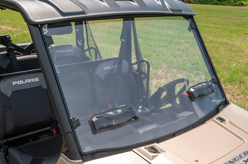 Seizmik 15-23 Polaris Ranger 500/ 570/ EV Mid-Size Pro-fit Tool-Less Windshield Vented Poly UV