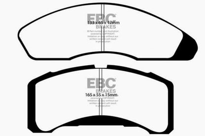 EBC 78-83 Ford Fairmont 2.3 Redstuff Front Brake Pads