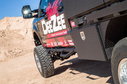 Deezee 99-23 Chevrolet/GMC/Dodge/Ford Full Size Truck Hex Series - Reg Cab Side Steps (Txt Blk)